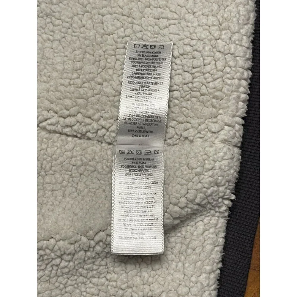 Tommy Bahama Kid's Medium 7-8 Years Gray Full Zip Sweatshirt Faux Fur Lined